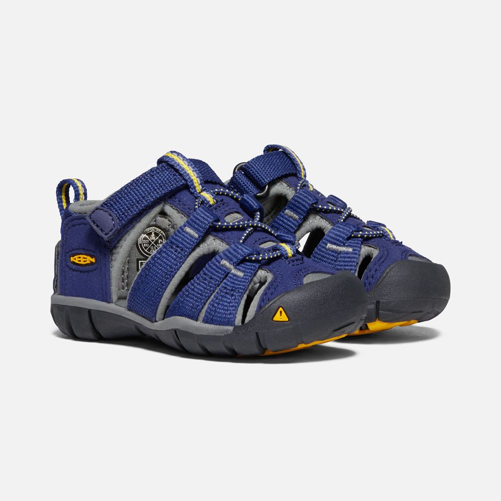 Sandalias Keen Mexico Azules/Grises - Niños Seacamp Ii Cnx - LC3549867